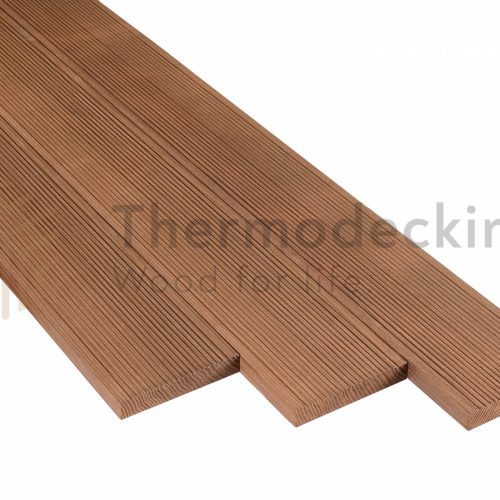 Thermo Ash Decking Board (Fine Corduroy)